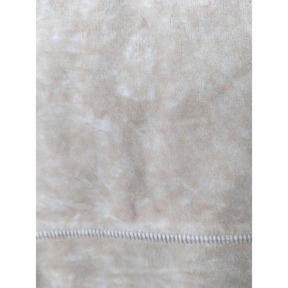 Everlast Hoodie Women's L Long Sleeve Zip Pockets Tan Velour Velvet Satin Y2K - Picture 6 of 11